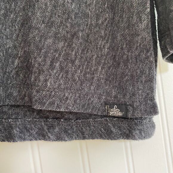 Prana Womens Sweater Size Medium Ginger Cowl Neck Long Sleeve Charcoal Gray - Picture 4 of 9